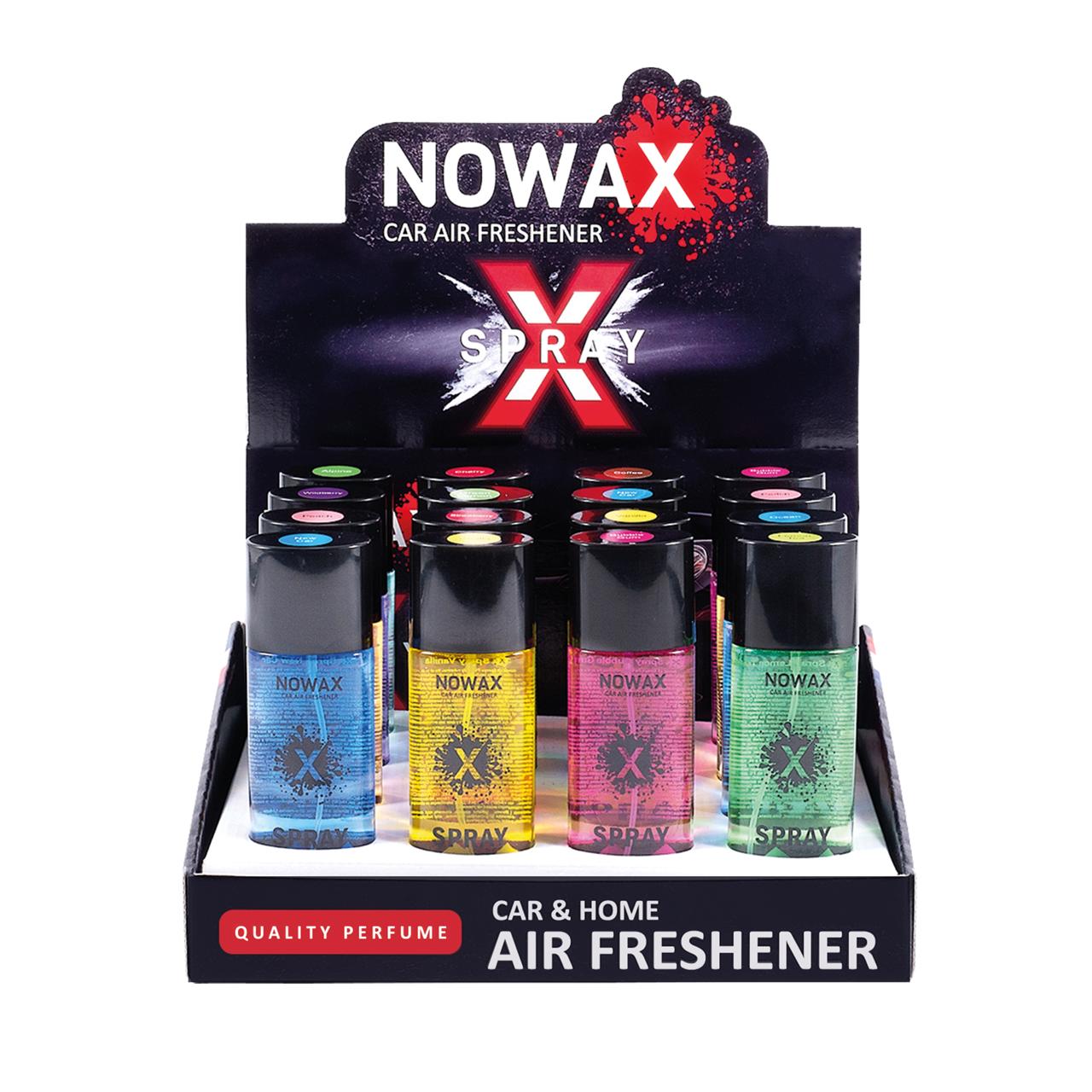 MIX №1 Αρωματικά Σπρέι Αυτοκινήτου X Spray (16 Τεμάχια σε Stand Έκθεσης)