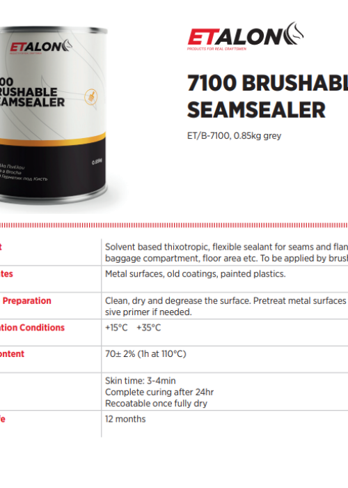 7100 BRUSHABLE SEAMSEALER TDS