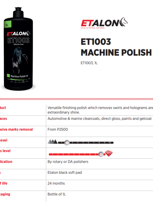 ET1003 MACHINE POLISH II TDS