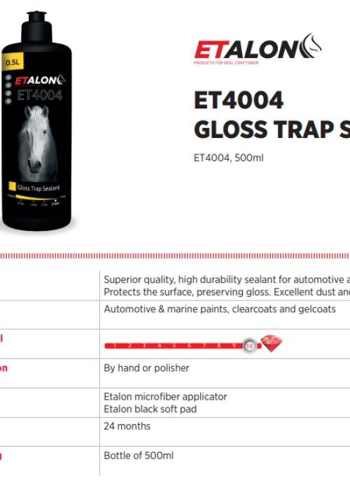 ET4004 GLOSS TRAP SEALANT TDS