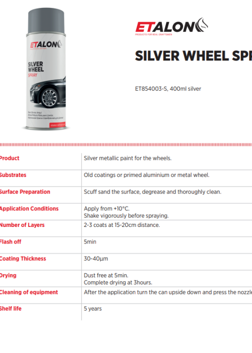 SILVER WHEEL SPRAY TDS